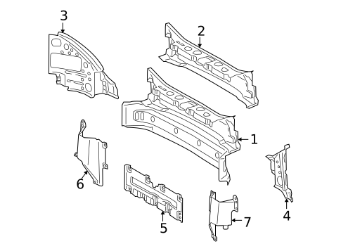 Rear Body for 2004 Mercedes-Benz SL55 AMG #0