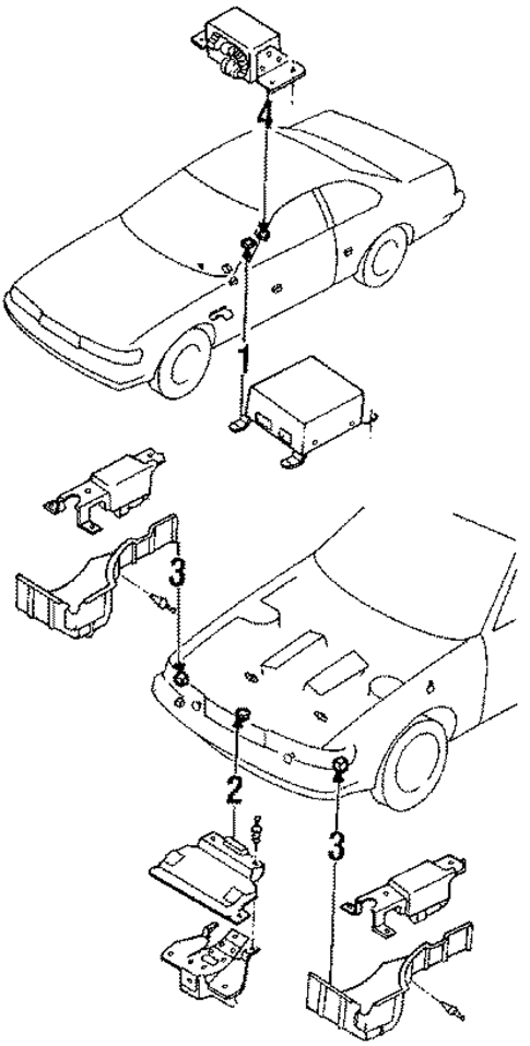 Air Bag Components for 1990 INFINITI M30 #0