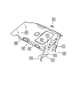 WC04XDBAB - : Illuminated Visor, Right for Chrysler: PT Cruiser Image