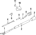 7836401 - Steering: Shift Tube for Cadillac: Brougham, DeVille, Fleetwood Image