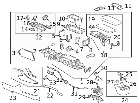Gear Shift Control for 2018 Chevrolet Volt #0