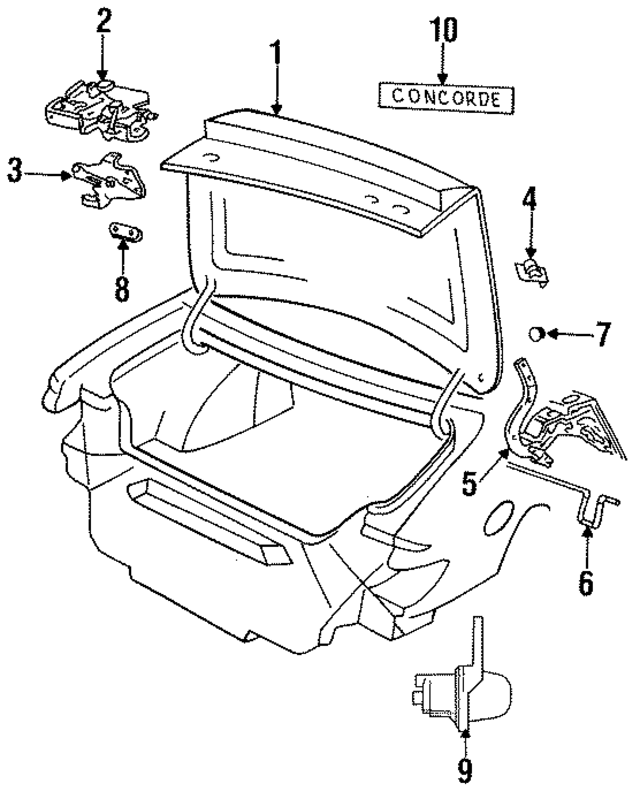 4756602 - Body: Trunk Lid for Mopar Image