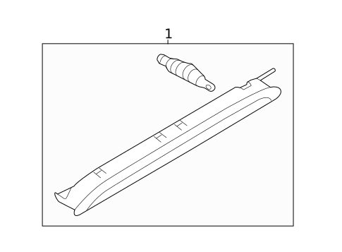 High Mounted Stop Lamp for 2018 Volkswagen Golf Alltrack #0