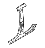 LR091297 - Body: Outer Center Pillar for Land Rover: Range Rover Velar Image