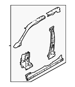 LR141039 - Body: Inner Reinforced for Land Rover: Range Rover Velar Image