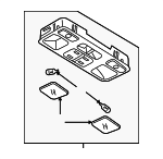 GJ6A69970A77 - : Overhead Console for Mazda: 3, 5, 6, CX-7 Image