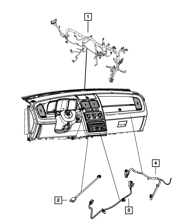 « 68104505AC –  : Panneau D`instruments Cablage pour Mopar Image »