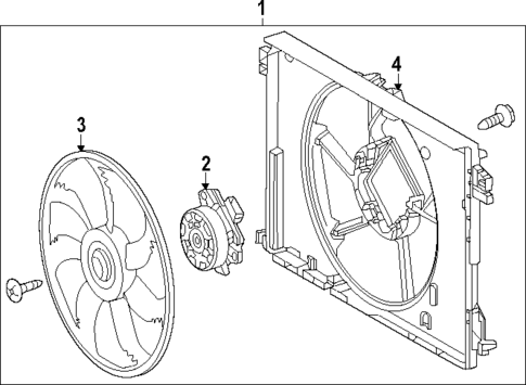 Cooling Fan for 2025 Toyota Grand Highlander #0