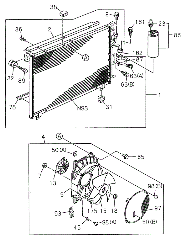 A/C Condenser (2) for 1997 Honda Passport #0