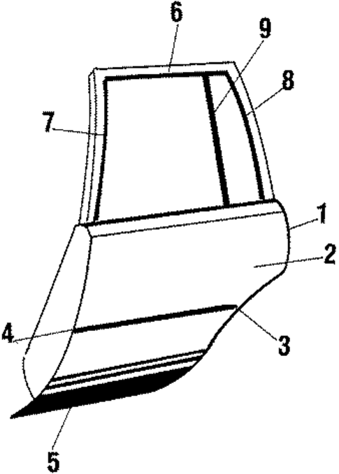 Rear Door for 1986 Oldsmobile Cutlass Supreme #0