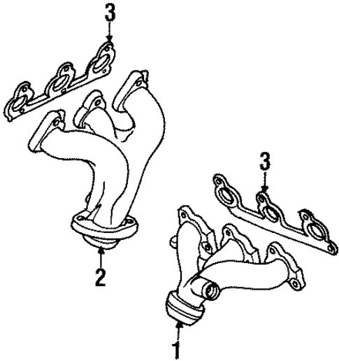 Exhaust Manifold for 2002 Ford Windstar #0