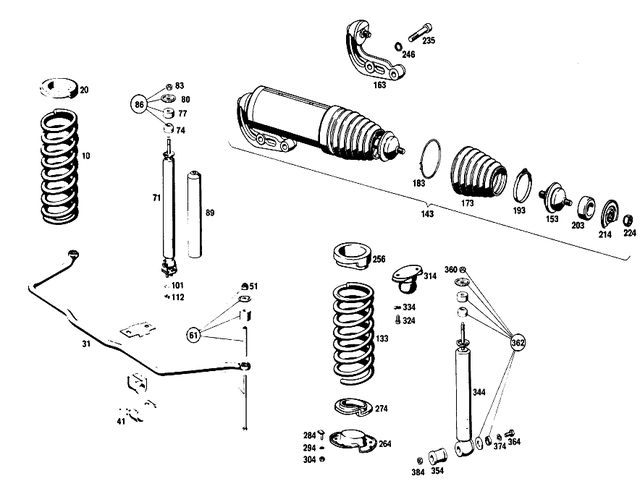 1083210304 - : Front Spring for Mercedes-Benz: 250S, 250SE, 250SL, 280SL Image