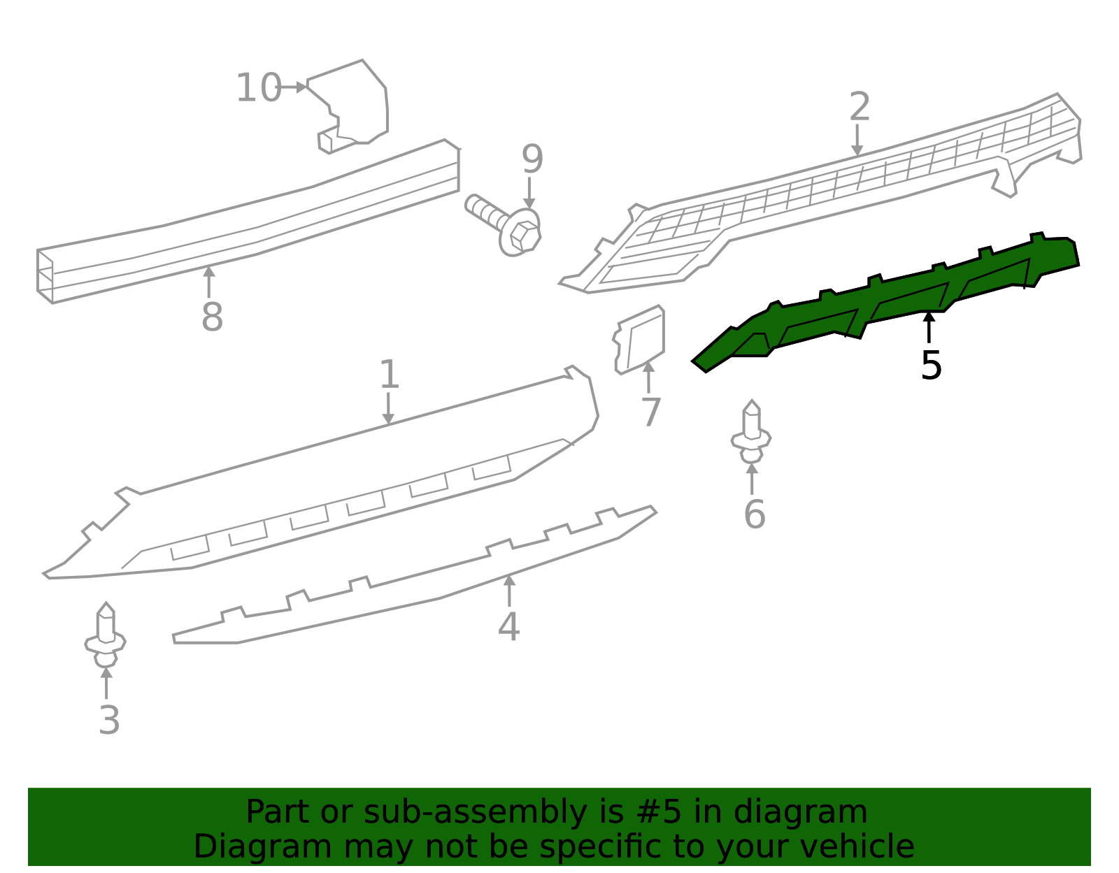 2020-2022 Toyota Corolla Bumper Trim 52753-12100 | Toyota Parts Center