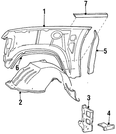 Fender & Components for 1992 Ford Bronco #0