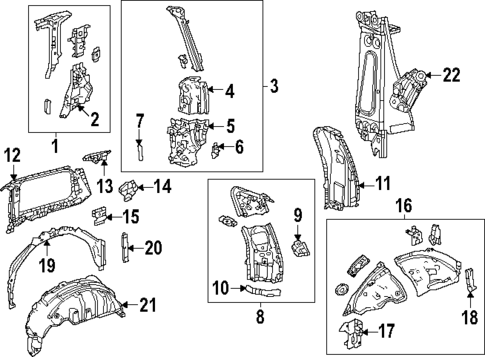 Inner Structure for 2024 Lexus GX550 #0