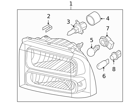Bulbs - Chassis for 2005 Ford F-350 Super Duty #0