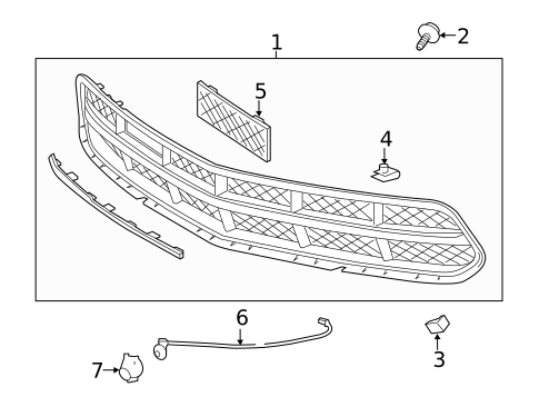 Grille & Components for 2019 Chevrolet Corvette #0
