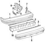 1984-1986 Toyota Camry - Side Support Bracket