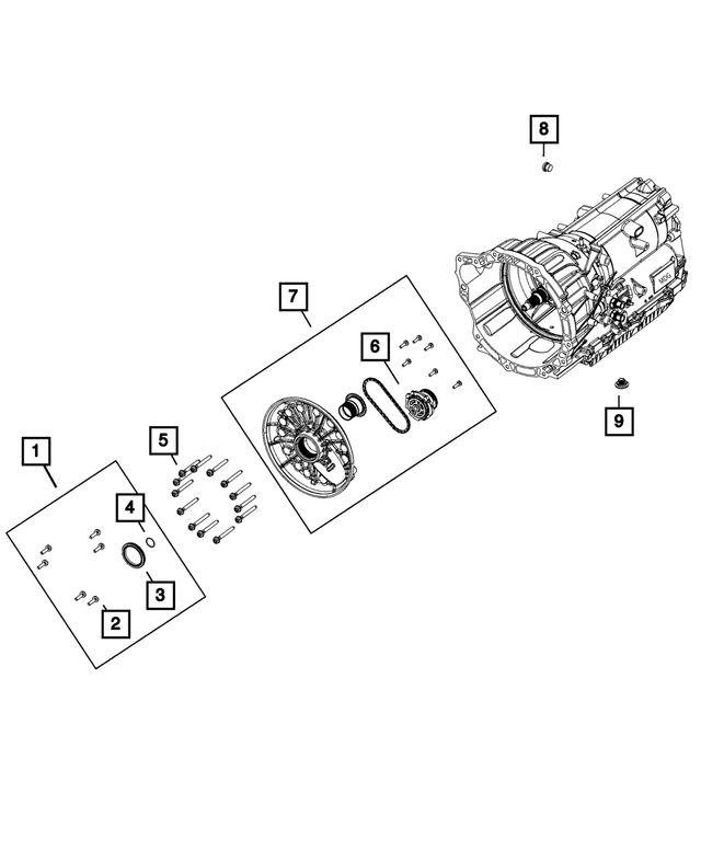 « 68234166AA – 845RE; 8-Speed; Automatic Transmission : Convertisseur De Couple Trousse De Joints pour Mopar Image »