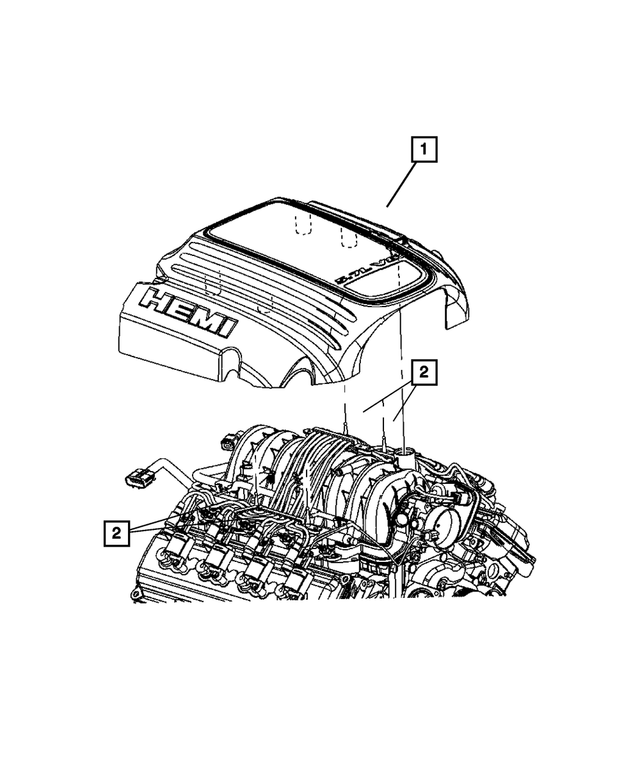 4593557AE - : Engine Cover for Mopar Image