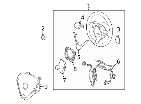 Steering Wheel & Trim for 2008 Porsche Cayman #0