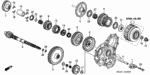 23220P7W040 - Transmission - Automatic: COUNTERSHAFT for Honda Image