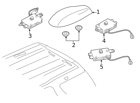 Antenna & Radio for 2015 Land Rover LR2 #0