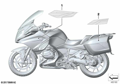 Stickers, Labels, Adhesive Film Strips for 2018 BMW-Motorrad R 1250 RT #1