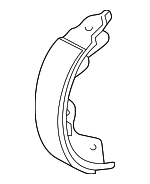 43153S3VA01 - : 2001-2002 Acura MDX - Shoe A, Rear Brake for Acura: MDX Image