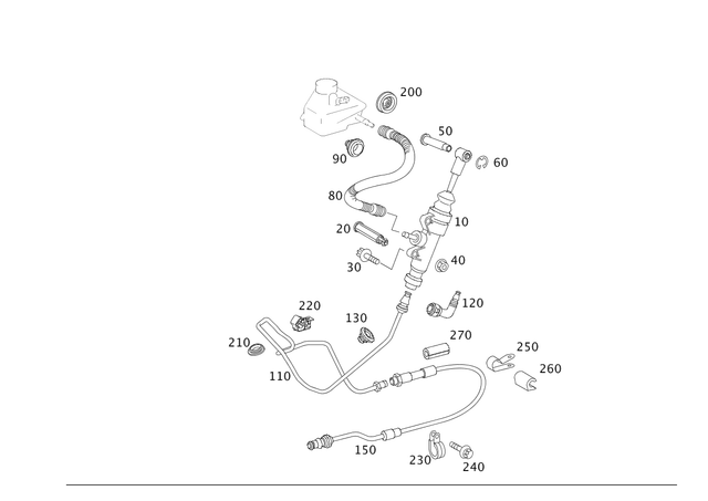 2032920074 - Pedal Assembly: Pin for Mercedes-Benz Image image