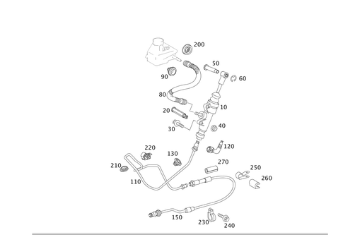 Pedal Assembly Hydraulics for 2007 Mercedes-Benz SLK280 #0