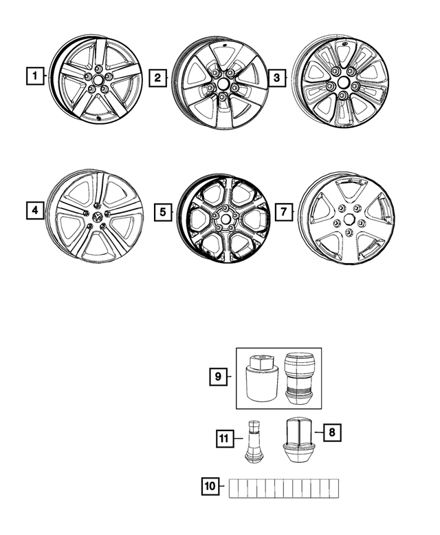 « 5154061AA – Wheels : Ruban D`équilibrage De Roue Contre-poids pour Mopar Image »