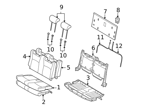 Third Row Seats for 2007 Toyota Highlander #0