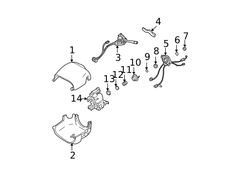 Shroud, Switches & Levers for 2001 Chevrolet Monte Carlo #0