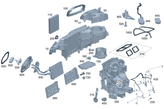 2238306702 - Heating and Ventilation: Housing, Air Intake for Mercedes-Benz Image image