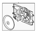 1581715 - Cooling System: ACDelcoâ„¢ Fan Assembly for Chevrolet: Cobalt | Pontiac: G5 | Saturn: Ion Image