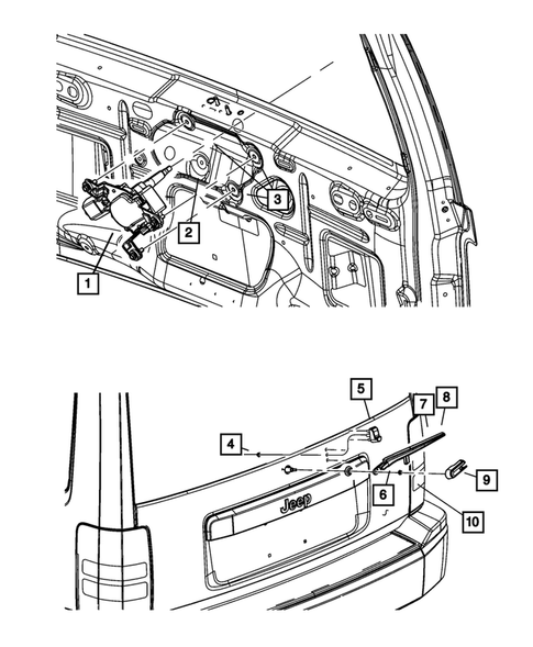 Wiper and Washer System for 2008 Jeep Liberty #1