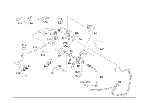 Heating Water Lines for 2012 Mercedes-Benz S400 #0