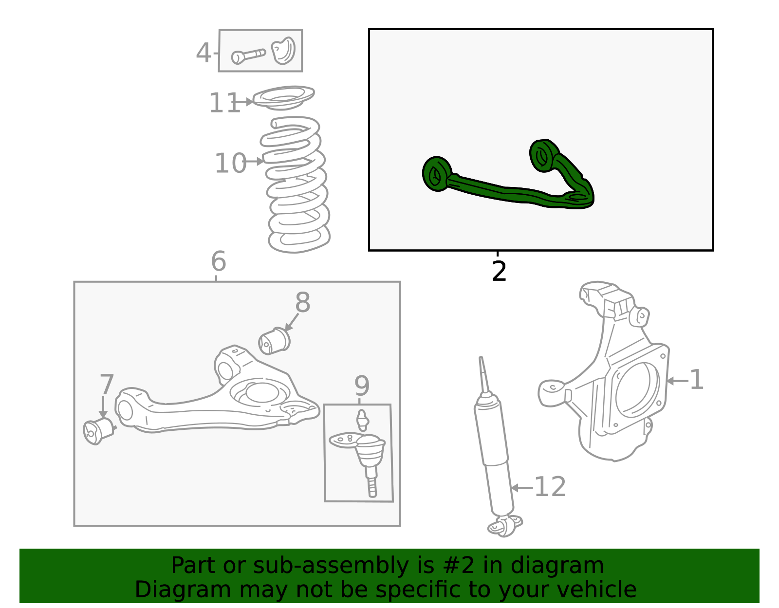 Front Upper Control Arm 15864153 | OEM Parts Online