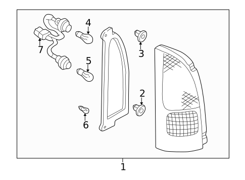 Bulbs - Chassis for 1999 Nissan Quest #3