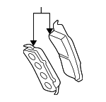 18048101 - Brakes: Brake Pads for Cadillac: Escalade, Escalade ESV, Escalade EXT | Chevrolet: Avalanche 1500, Avalanche 2500, Express 1500, Express 2500, Express 3500, Silverado 1500, Silverado 1500 Classic, Silverado 1500 HD, Silverado 1500 HD Classic, Silverado 3500, Silverado 3500 Classic, Suburban 1500, Suburban 2500, Tahoe | GMC: Savana 1500, Savana 2500, Savana 3500, Sierra 1500, Sierra 1500 Classic, Sierra 1500 HD, Sierra 1500 HD Classic, Sierra 2500 HD, Sierra 2500 HD Classic, Sierra 3500, Sierra 3500 Classic, Yukon, Yukon XL 1500, Yukon XL 2500 Image