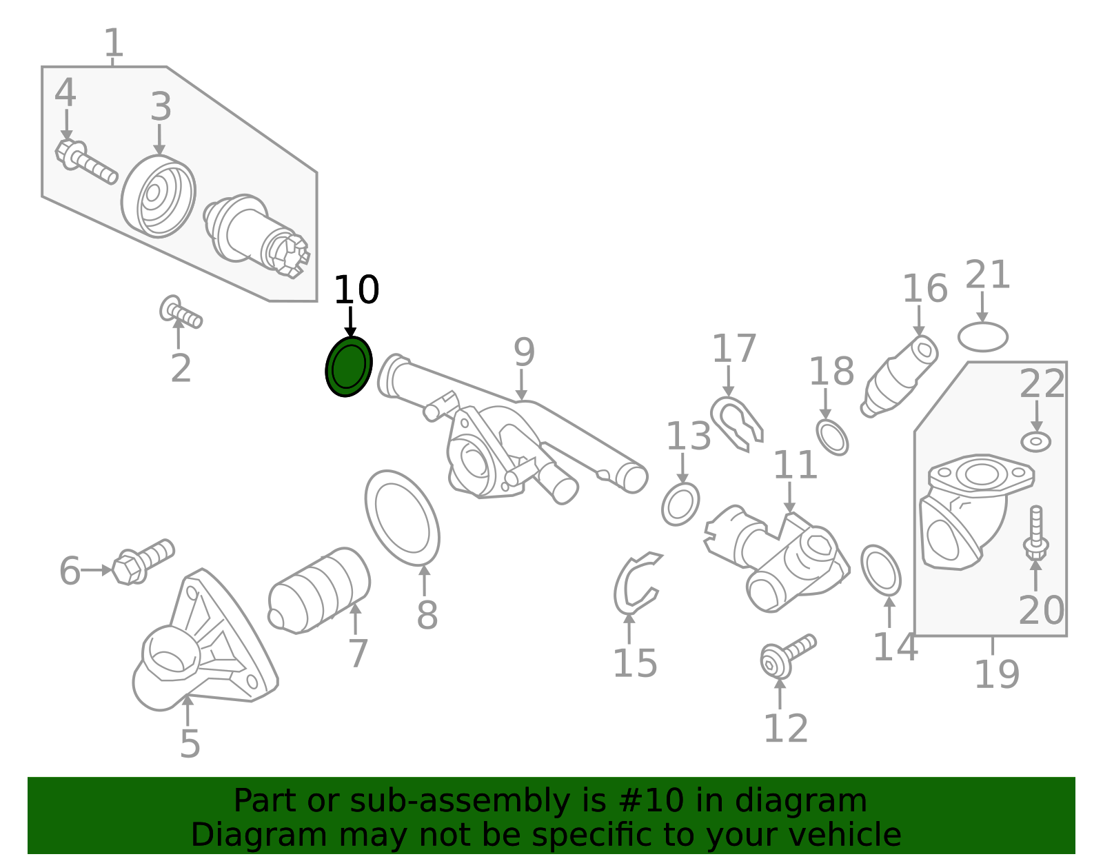 WHT-005-190 - Thermostat Housing Seal 2005-2023 Volkswagen | Wolfsburg ...
