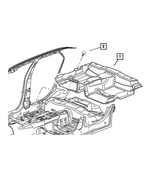 UU85XDVAG - Interior Trim: Floor Console Carpet for Chrysler: 300 | Dodge: Charger, Magnum Image