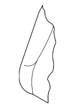 4G0885775J - Body: Seat Back Pad for Audi: A6, A6 Quattro, A7 Quattro, RS7, S6, S7 Image