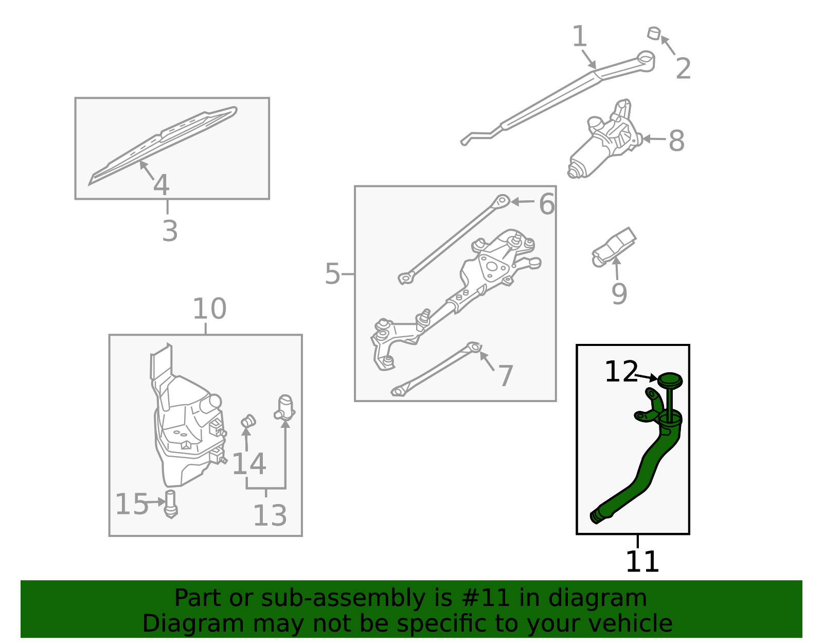 28915-AM600 - Washer Fluid Reservoir Filler Pipe 2003-2007 INFINITI G35 ...