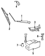 3799766 - Body: Arm for Chrysler: Laser | Dodge: Daytona Image