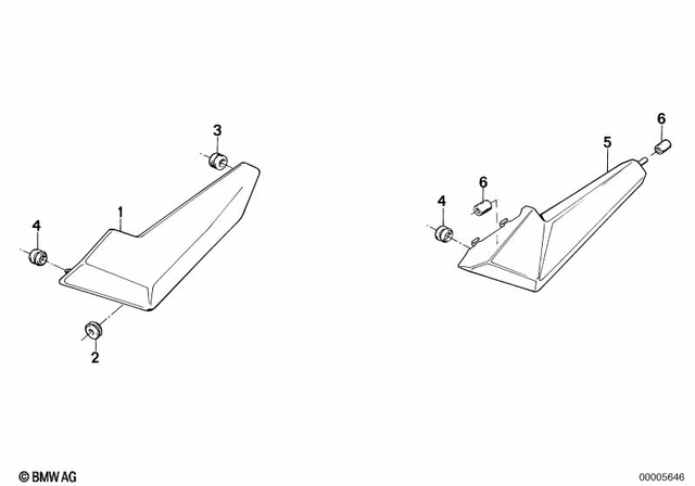 46631236510 - Frame and Mounting Parts: Grommet -  for BMW-Motorrad Image