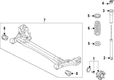 Rear Suspension for 2023 Kia Seltos #2