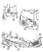 55156405AE - Exterior Ornamentation: Nameplate for Mopar Image