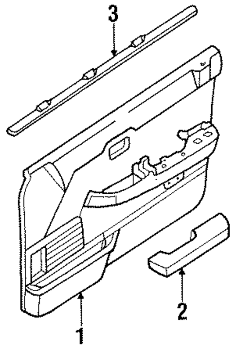 Interior Trim - Front Door for 1988 Nissan Maxima #0